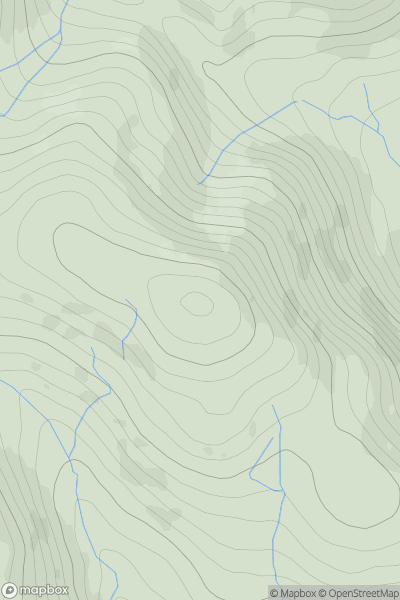 Thumbnail image for Mid Hill [The River Tweed to the English Border] [NY344855] showing contour plot for surrounding peak